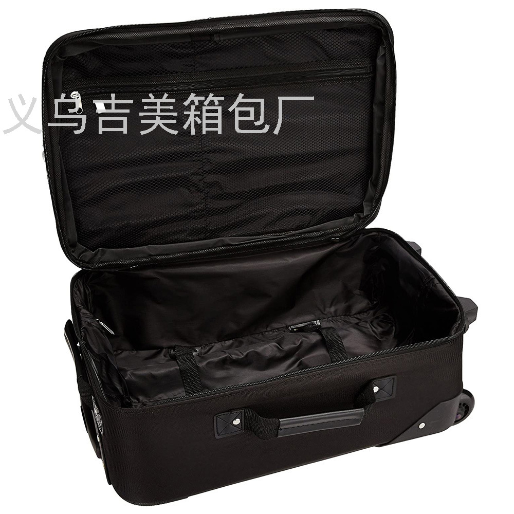 Factory Export Luggage TwoPiece Set 20-Inch Suitcase Customized Trolley Case Zipper Boarding Bag Foreign Trade Wholesale
