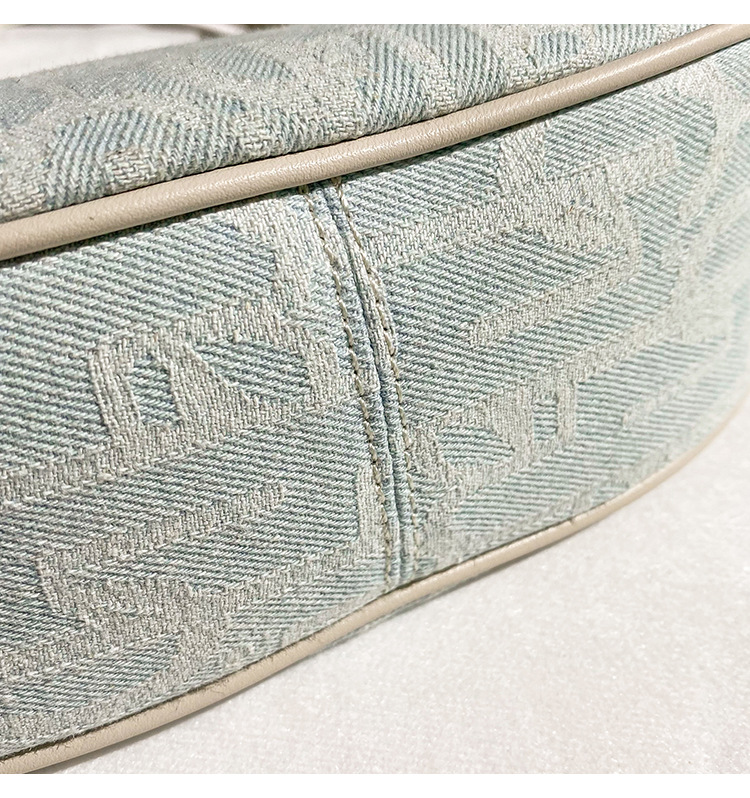 Foreign Trade Denim Women's Bag Underarm Bag Baguette Bag Korean Style Shoulder Fashion Bag 2021 New Portable Niche Dumpling Bag Foreign Trade Denim Women's Bag Underarm Bag Baguette Bag Korean Style Shoulder Fashion Bag 2021 New Portable Niche Dumpling Bag
