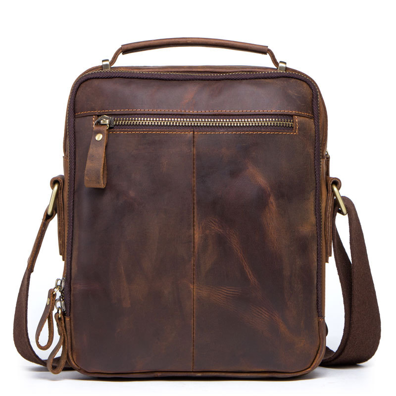 Angel Vintage Crazy Horse Leather Men&#039;s Bag Multifunctional Foreign Trade Occident Fashion Bag CrossBorder on Behalf