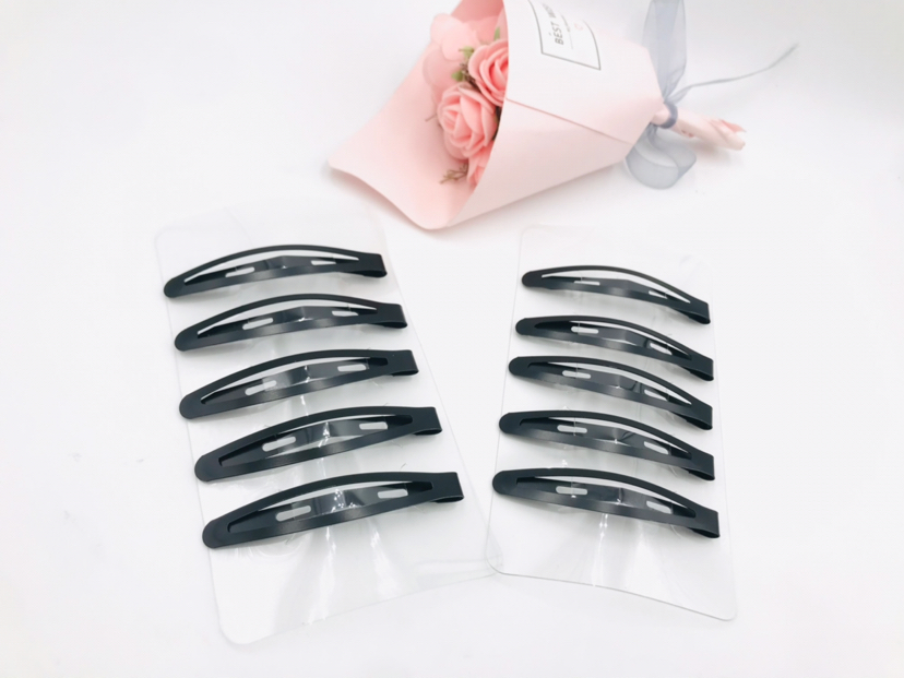 Fashion Bag Paint Matte BB Clip Papa Clip Break Clip Hairpin Clip Simple Black Hair Breaking Commonly Used