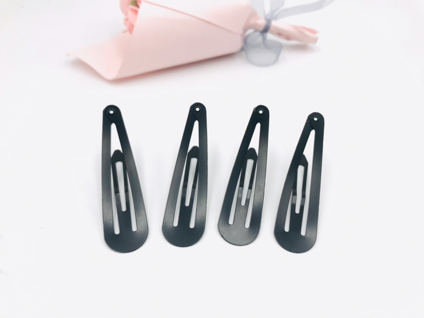 Fashion Bag Paint Matte BB Clip Papa Clip Break Clip Hairpin Clip Simple Black Hair Breaking Commonly Used