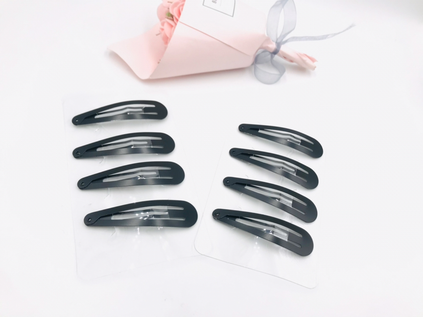 Fashion Bag Paint Matte BB Clip Papa Clip Break Clip Hairpin Clip Simple Black Hair Breaking Commonly Used