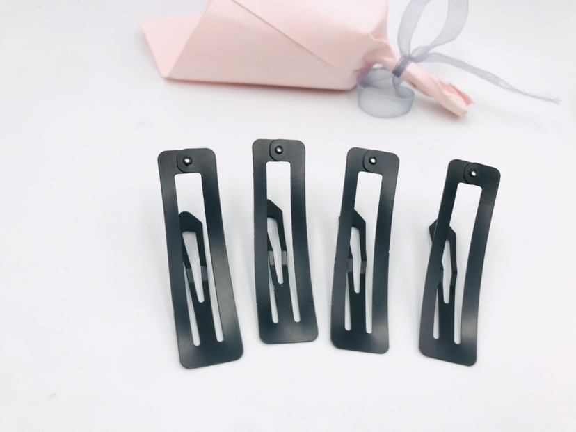Fashion Bag Paint Matte BB Clip Papa Clip Break Clip Hairpin Clip Simple Black Hair Breaking Commonly Used
