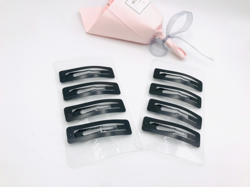 Fashion Bag Paint Matte BB Clip Papa Clip Break Clip Hairpin Clip Simple Black Hair Breaking Commonly Used