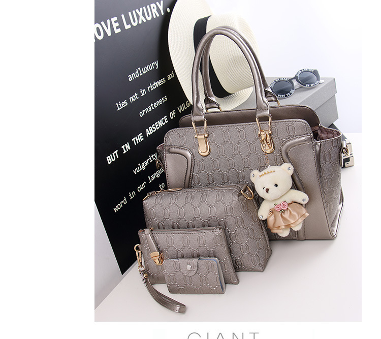 Guangzhou Women's Bag New Women's Cross-Body Portable Different Size Bags Fashion Bag Four-Piece Wholesale-41# Guangzhou Women's Bag New Women's Cross-Body Portable Different Size Bags Fashion Bag Four-Piece Wholesale-41#