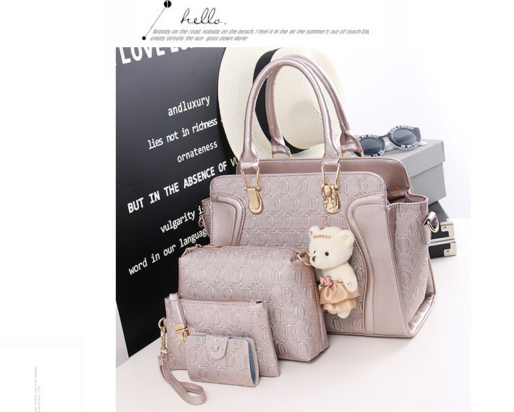 Guangzhou Women's Bag New Women's Cross-Body Portable Different Size Bags Fashion Bag Four-Piece Wholesale-41# Guangzhou Women's Bag New Women's Cross-Body Portable Different Size Bags Fashion Bag Four-Piece Wholesale-41#