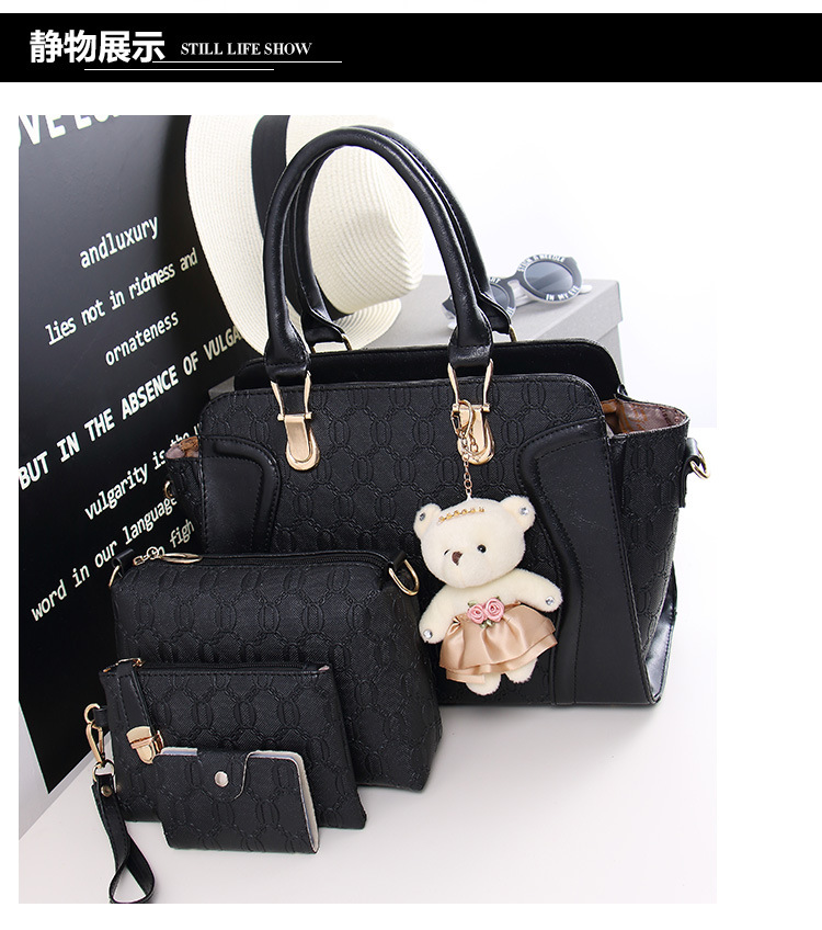 Guangzhou Women's Bag New Women's Cross-Body Portable Different Size Bags Fashion Bag Four-Piece Wholesale-41# Guangzhou Women's Bag New Women's Cross-Body Portable Different Size Bags Fashion Bag Four-Piece Wholesale-41#