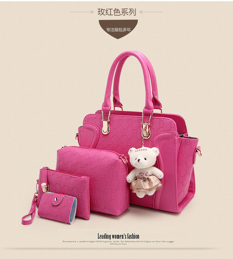 Guangzhou Women's Bag New Women's Cross-Body Portable Different Size Bags Fashion Bag Four-Piece Wholesale-41# Guangzhou Women's Bag New Women's Cross-Body Portable Different Size Bags Fashion Bag Four-Piece Wholesale-41#