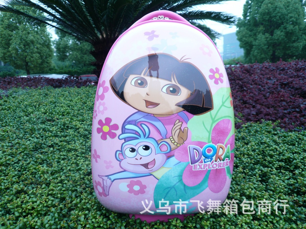 [High Configuration] 16-Inch ABS Egg Shell Cartoon Trolley Case Student Trolley Bag One Piece Dropshipping