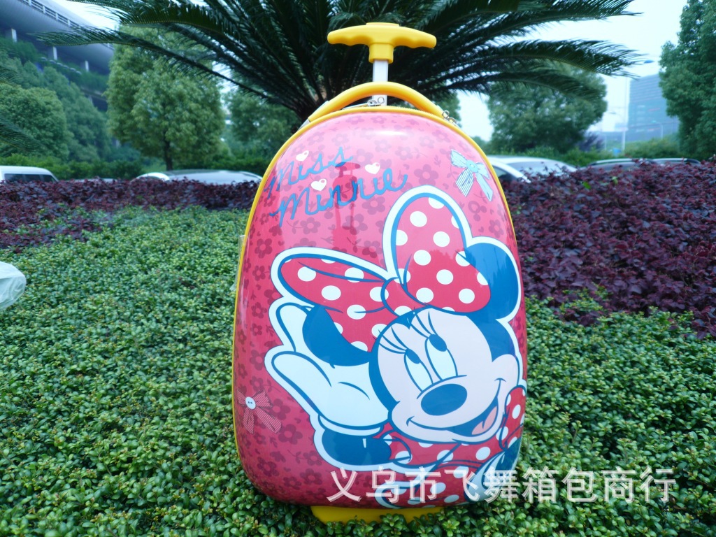 [High Configuration] 16-Inch ABS Egg Shell Cartoon Trolley Case Student Trolley Bag One Piece Dropshipping