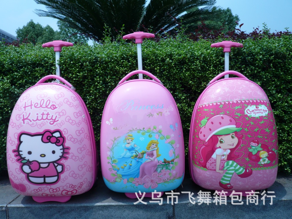 [High Configuration] 16-Inch ABS Egg Shell Cartoon Trolley Case Student Trolley Bag One Piece Dropshipping