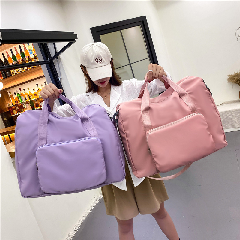 Waterproof Folding Travel Bag Buggy Bag Trolley Case Storage Bag Men and Women Clothes Finishing Support Logo Order