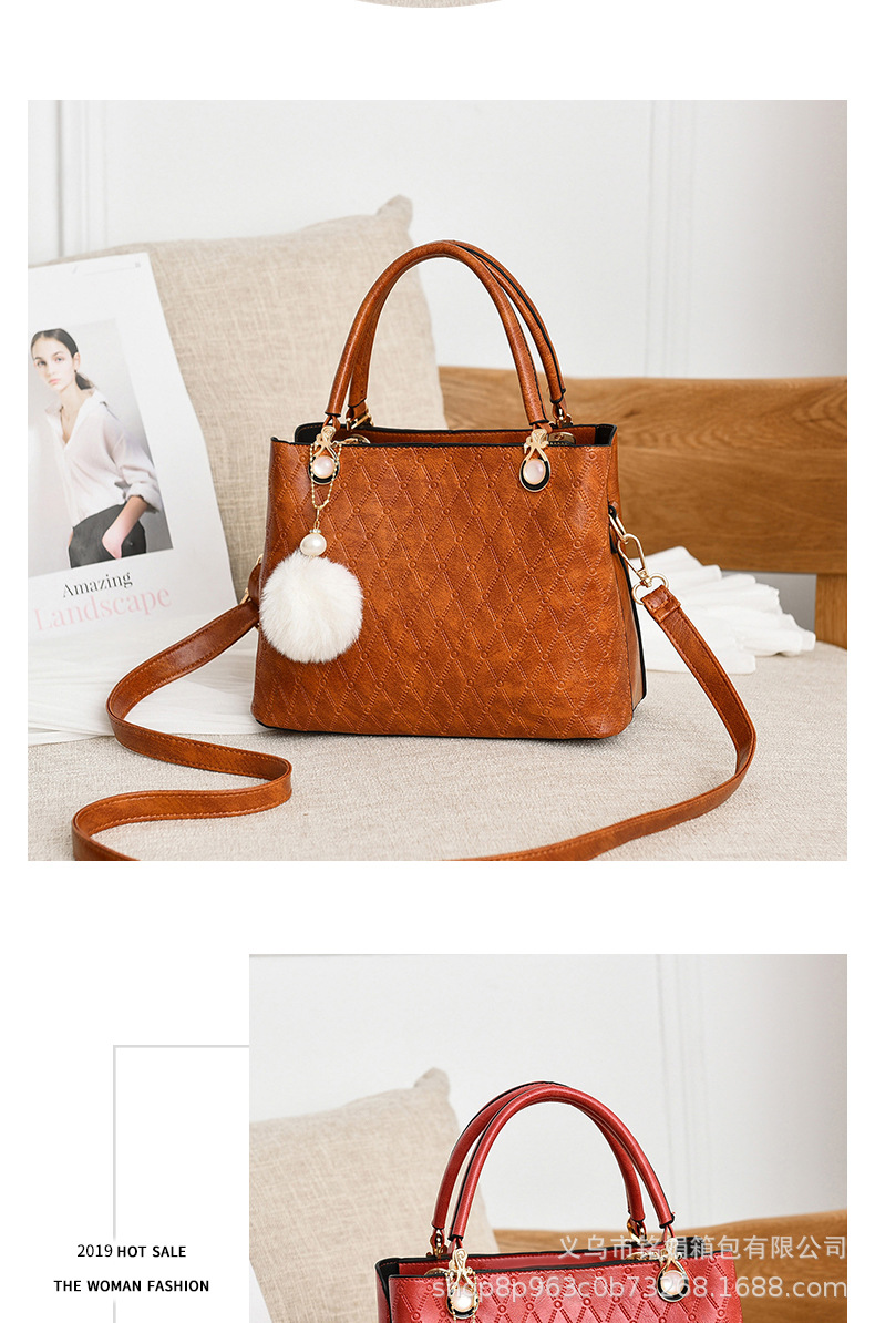 Factory Direct Sales Modern Simple Sense of Quality Bag Crossbody Fashionable All-Match Handbag High Fashion Bag Factory Direct Sales Modern Simple Sense of Quality Bag Crossbody Fashionable All-Match Handbag High Fashion Bag