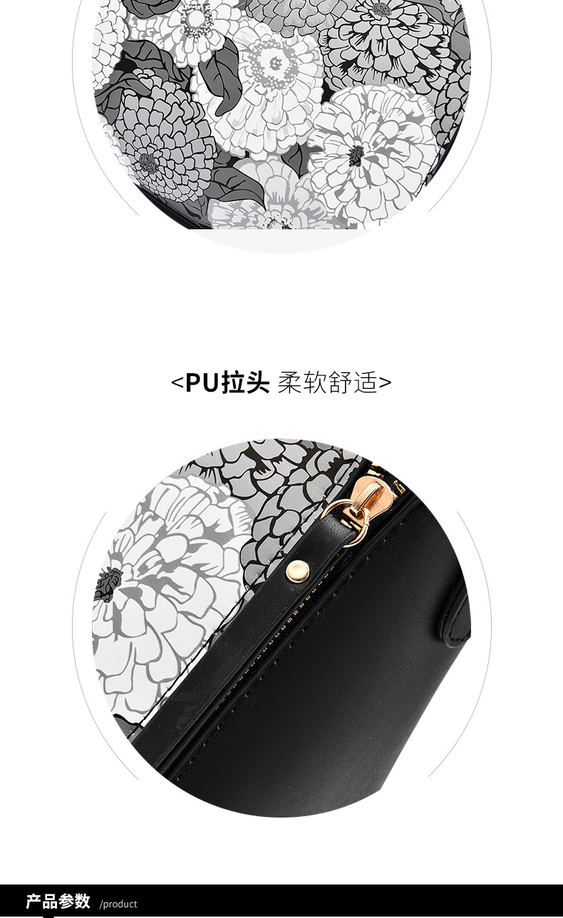 Tote Bag Women's 2021 New Fashion Bag Large Capacity Shoulder Hand Painted Graffiti Bag Fashion Handbag 12015