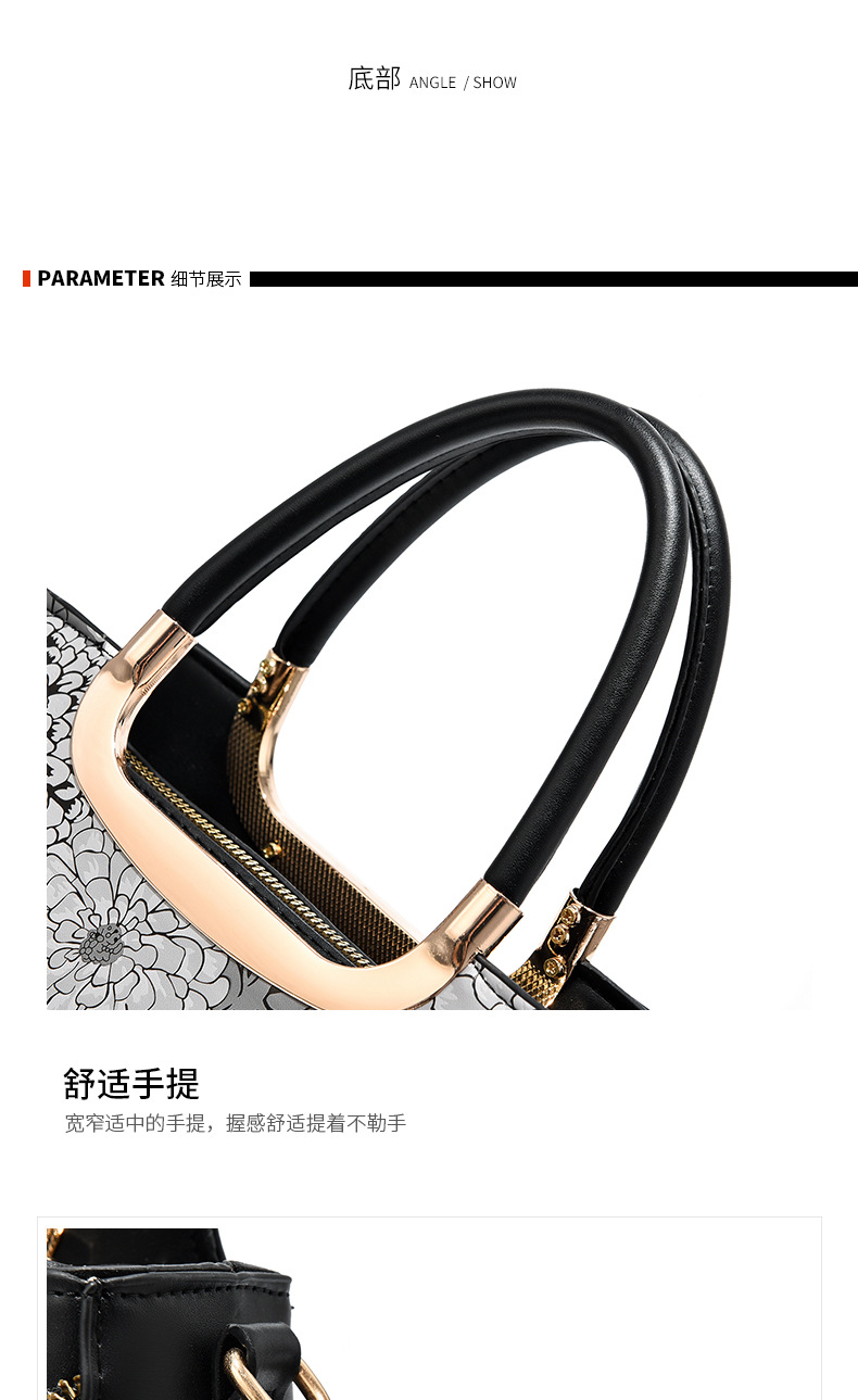 Tote Bag Women's 2021 New Fashion Bag Large Capacity Shoulder Hand Painted Graffiti Bag Fashion Handbag 12015