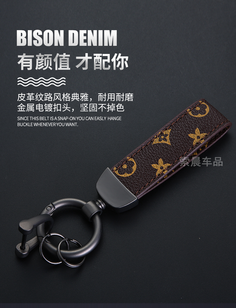 Cross-Border Luxury Plaid Car Key Ring Leather Key Ring Silver Fashion Bag Package Pendant Manufacturer Cross-Border Luxury Plaid Car Key Ring Leather Key Ring Silver Fashion Bag Package Pendant Manufacturer