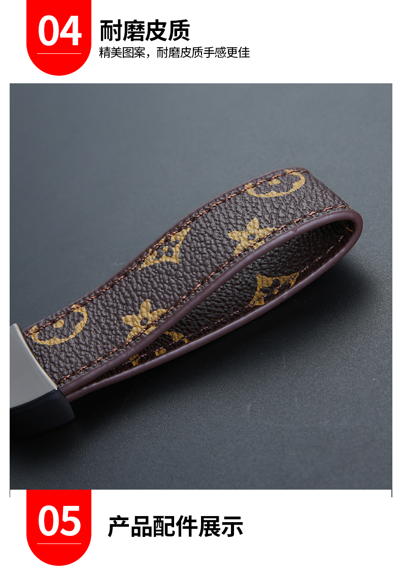 Cross-Border Luxury Plaid Car Key Ring Leather Key Ring Silver Fashion Bag Package Pendant Manufacturer Cross-Border Luxury Plaid Car Key Ring Leather Key Ring Silver Fashion Bag Package Pendant Manufacturer
