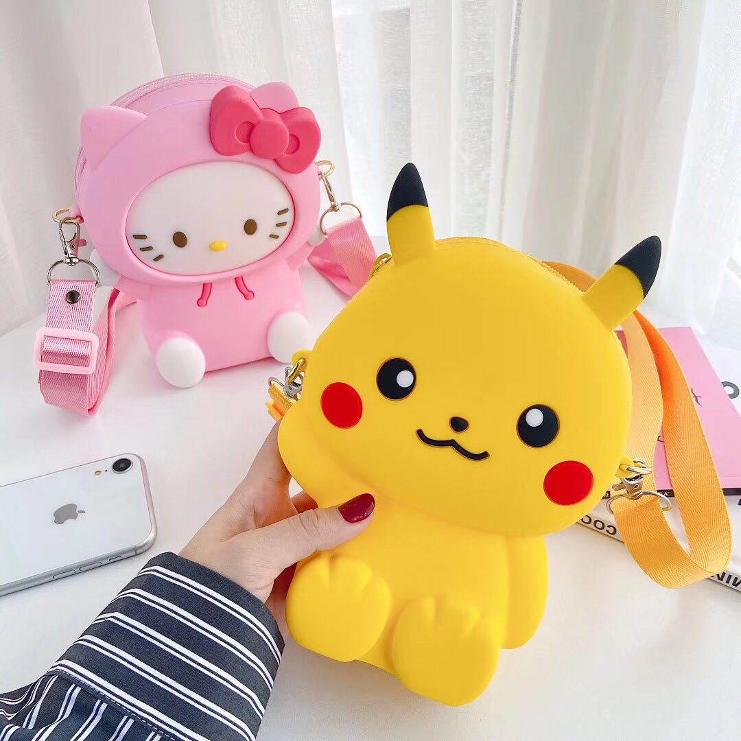 Factory Direct Sales 2021 New Crossbody Bag Dinosaur Silicone Phone Bag Waterproof Various Cartoon Cute Fashion Bag