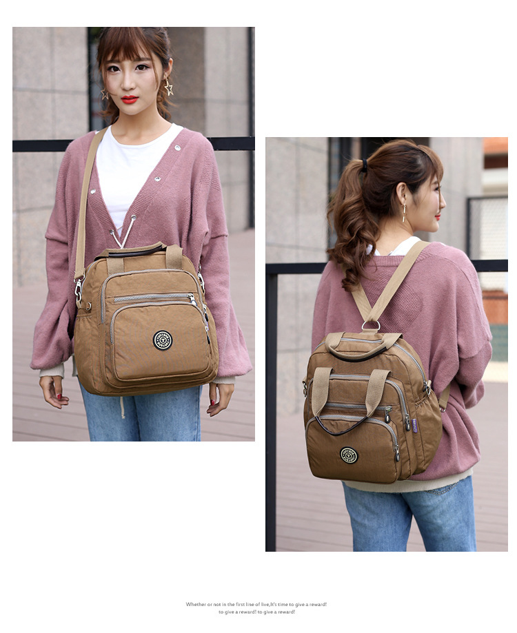 Diaper Bag Shoulder Crossover Shoulder BagHand Bag Large Capacity Women's Bag Travel Backpack MultiFunction Fashion Bag
