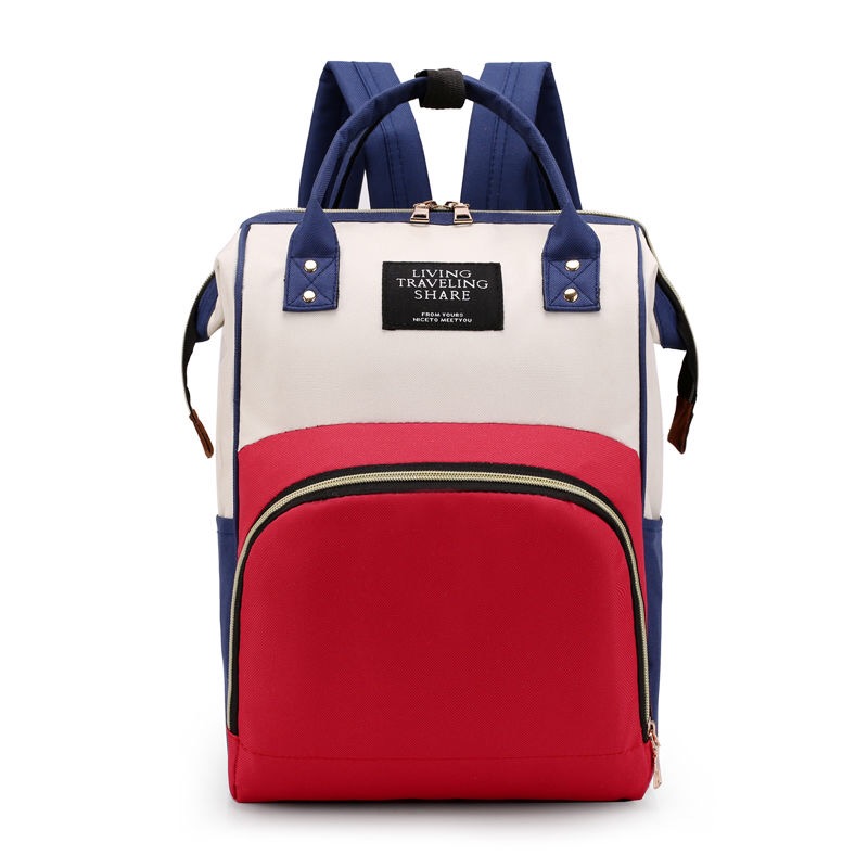 Mummy Bag Mother and Baby Large Capacity Backpack Fashion Bag Multi-Functional out Women&#039;s Bag Backpack Mother Light Travel Baby