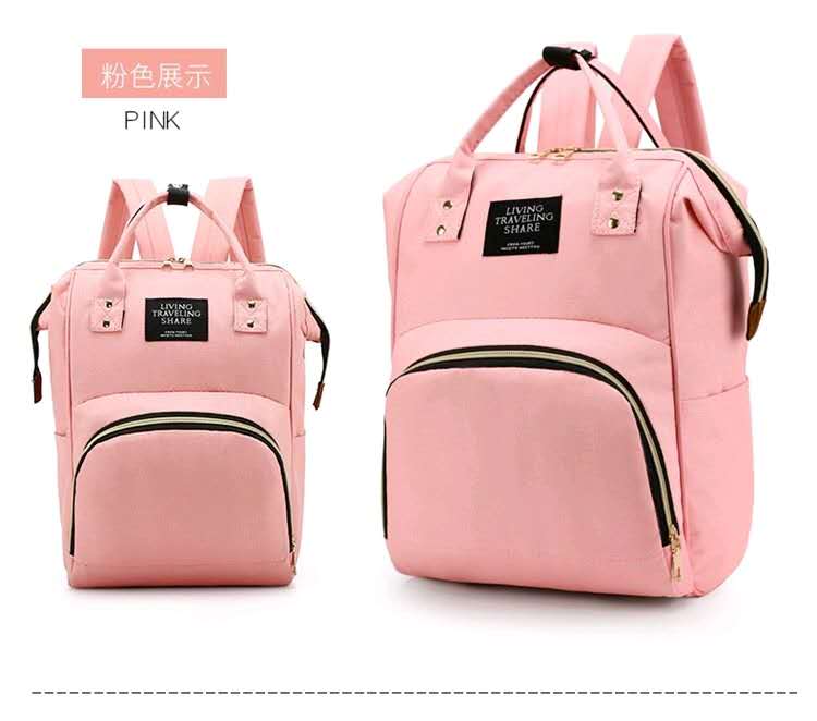 Mummy Bag Mother and Baby Large Capacity Backpack Fashion Bag Multi-Functional out Women's Bag Backpack Mother Light Travel Baby