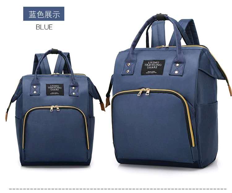 Mummy Bag Mother and Baby Large Capacity Backpack Fashion Bag Multi-Functional out Women's Bag Backpack Mother Light Travel Baby