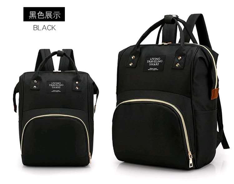 Mummy Bag Mother and Baby Large Capacity Backpack Fashion Bag Multi-Functional out Women's Bag Backpack Mother Light Travel Baby