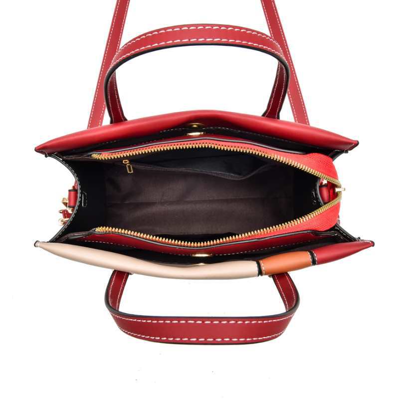 Factory Wholesale Handbag Creative Color Matching Women&#039;s Shoulder Bag Women&#039;s New Fashion Bag Schoolgirl Bag