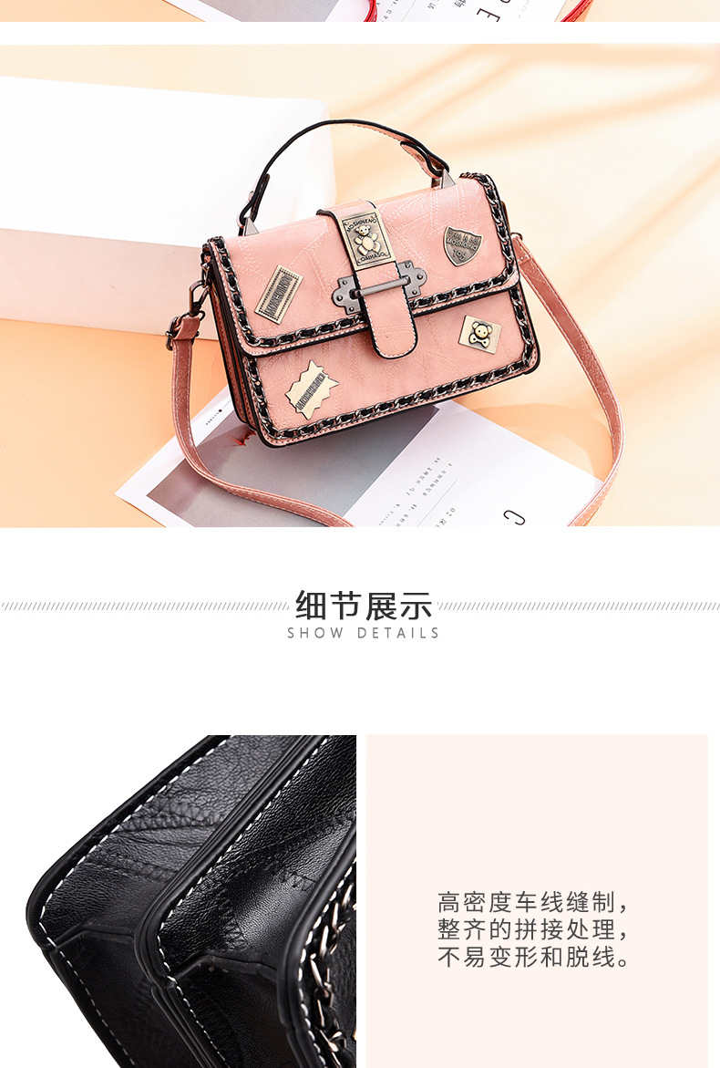 Factory Direct Sales Women's Handbag Women's Shoulder Bag Women's New Fashion Bag Schoolgirl Bag Wholesale