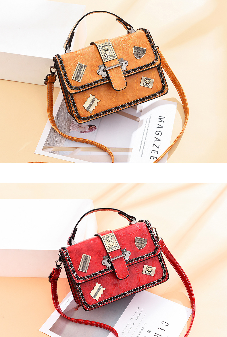 Factory Direct Sales Women's Handbag Women's Shoulder Bag Women's New Fashion Bag Schoolgirl Bag Wholesale