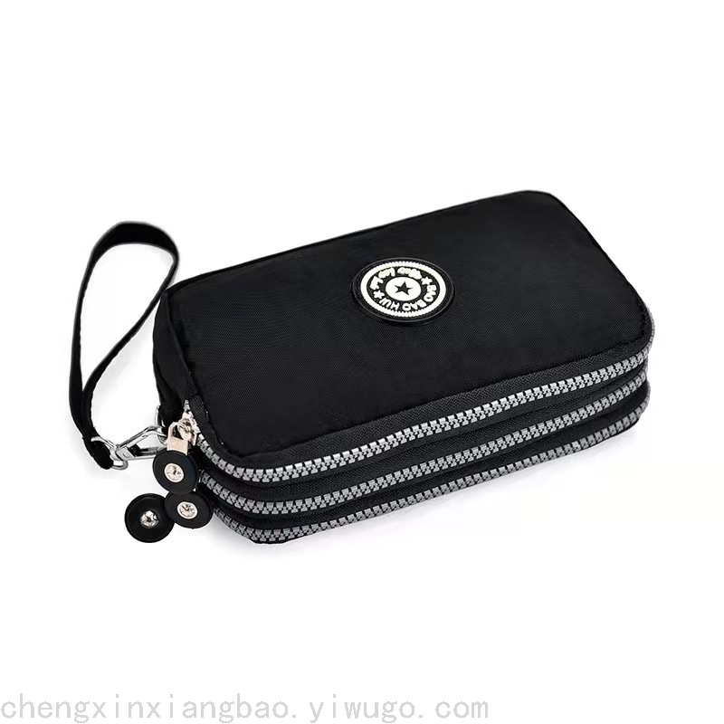 Cross-Border Mobile Phone Bag Coin Purse Messenger Bag Female Large Capacity Shoulder Clutch Fashion Bag Fabric Wrist