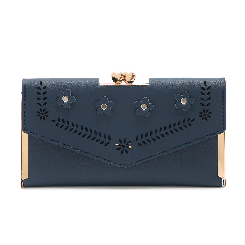2021 New Korean Women's Wallet Long Women's Fashion Bag Rivet Buckle Wallet Card Holder Dinner Bag 2021 New Korean Women's Wallet Long Women's Fashion Bag Rivet Buckle Wallet Card Holder Dinner Bag