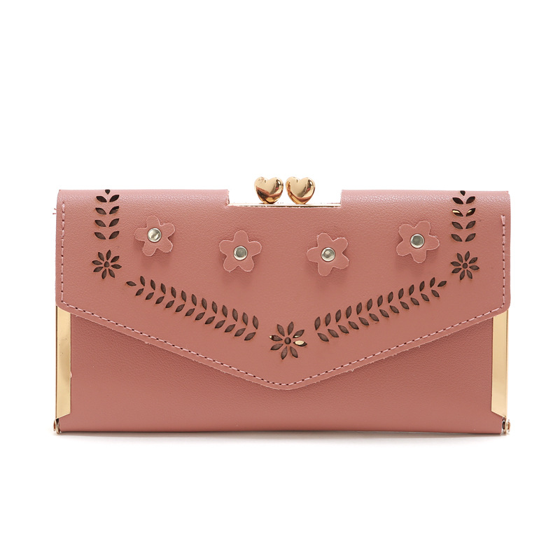 2021 New Korean Women's Wallet Long Women's Fashion Bag Rivet Buckle Wallet Card Holder Dinner Bag 2021 New Korean Women's Wallet Long Women's Fashion Bag Rivet Buckle Wallet Card Holder Dinner Bag