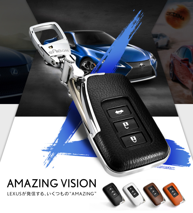 For Lexus RX200t Leather Key Bag Rx270t Ex250es300h Buckle Key Case Cover Plant