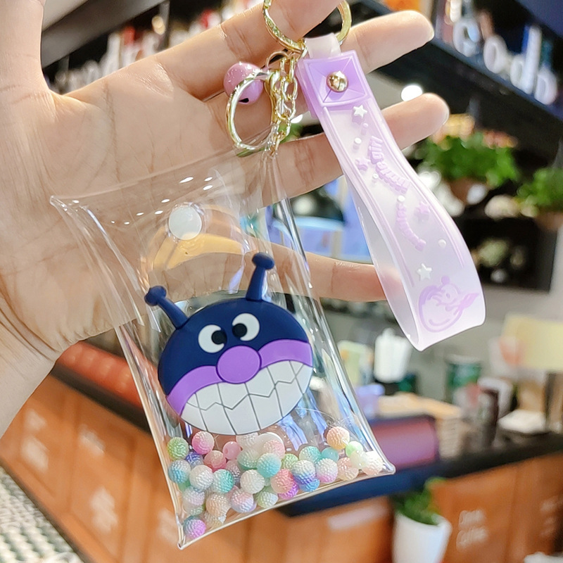 Baby Carrying Strap Pack PVC Blind Box Cartoon Doll Bag Change Transparent Key Case Earphone Trinket Storage Bag Buckle