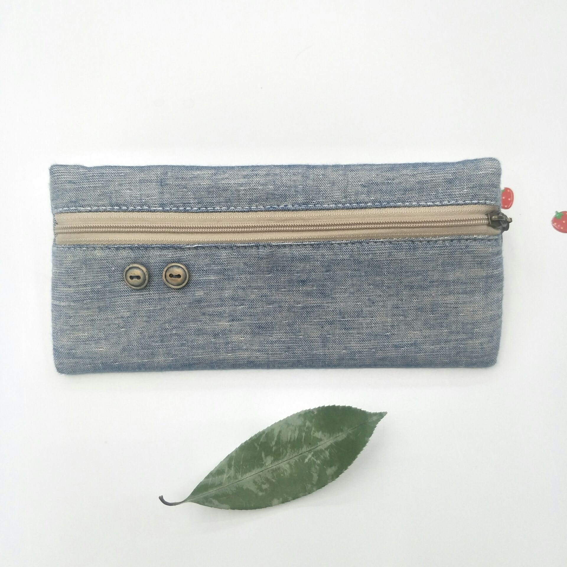 New Cotton and Linen Double Wooden Buckle Boxer Pencil Case Student Stationery Bag Storage Tool Pencil Bag New Cotton and Linen Double Wooden Buckle Boxer Pencil Case Student Stationery Bag Storage Tool Pencil Bag