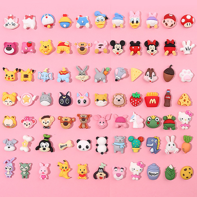 Frosted Cartoon Doll Cream Glue Phone Case Handmade DIY Resin Jewelry Accessories Hairpin Hair Accessories Shoe Buckle
