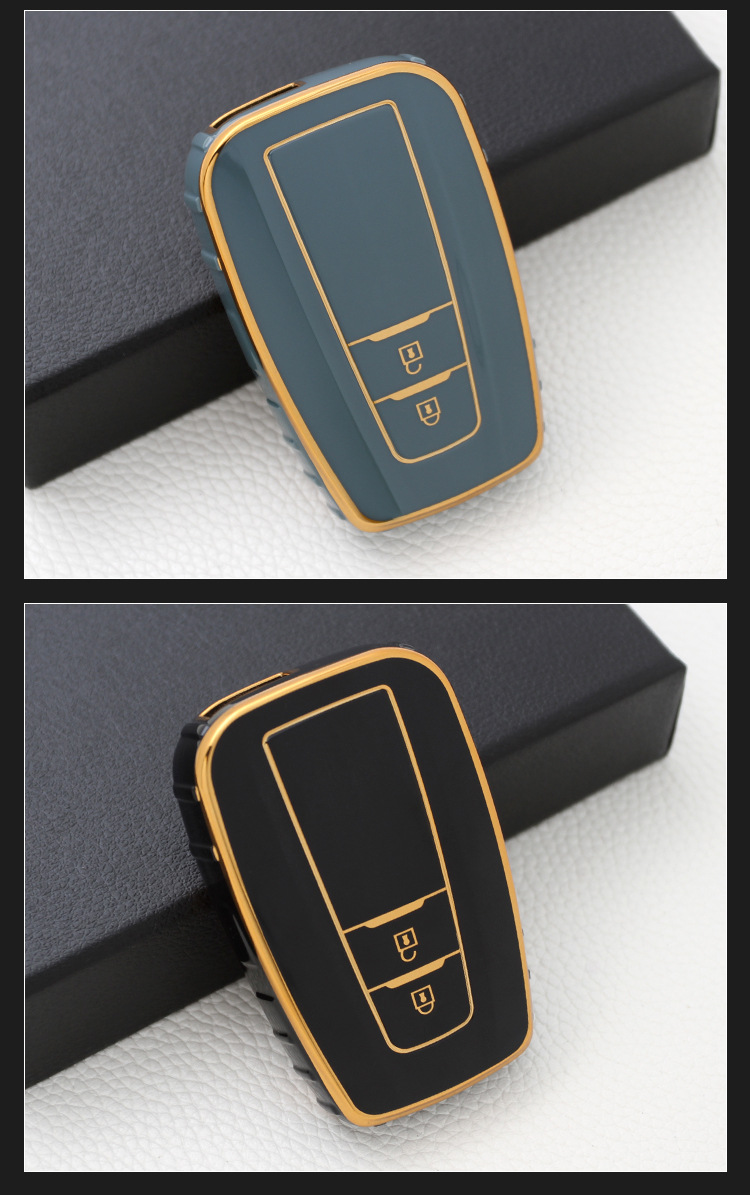 Suitable for Toyota Key Cover Camry Prado Buckle Vichi Carola Two Key Key Case Highlander Shell Crown