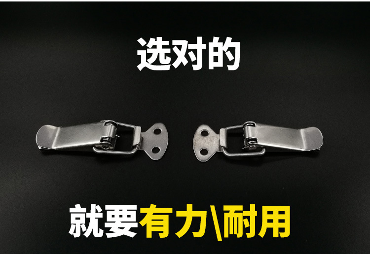 Duck Mouth Buckle Wire Bridge Buckle Stainless Steel Box Buckle with Spring Flight Case Buckle Instrument Box Box Buckle