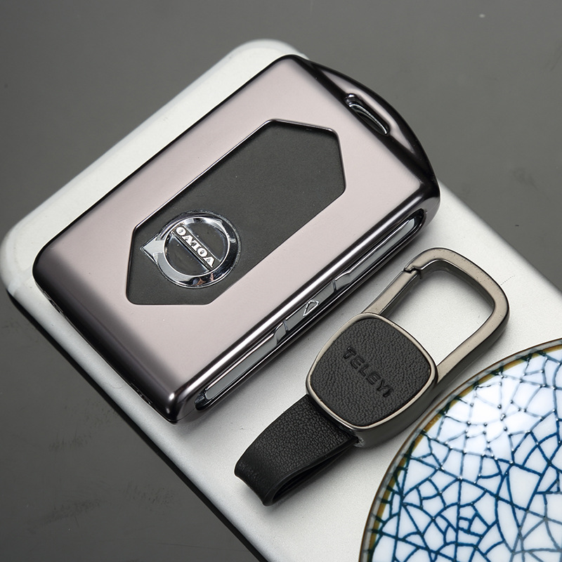 to the Situation Where the Volvo XC60 XC90 Car Key Case 18 Paragraph XC90 S90 Aluminum Alloy Car Buckle Key Case Cover