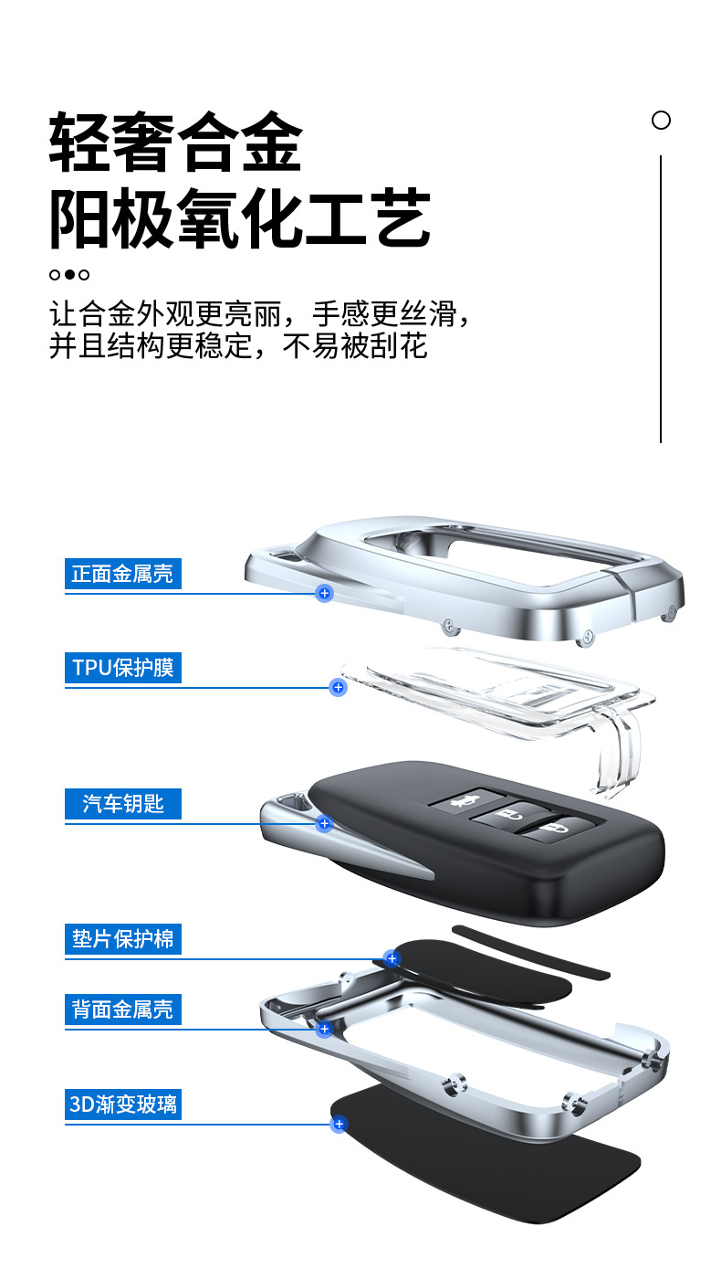 Applicable to Lexus ES200 Key Cover Rx300h Car NX200 Lingzhi Ux260h Buckle Key Case Cover Applicable to Lexus ES200 Key Cover Rx300h Car NX200 Lingzhi Ux260h Buckle Key Case Cover