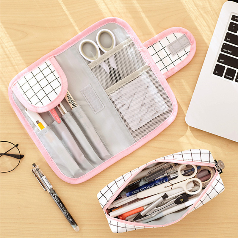 Guangzhou Qingsheng Angoo Creative Buckle Pencil Case Primary and Secondary School Students Large Capacity Internet Celebrity Female Stationery Simple Storage Pencil Case