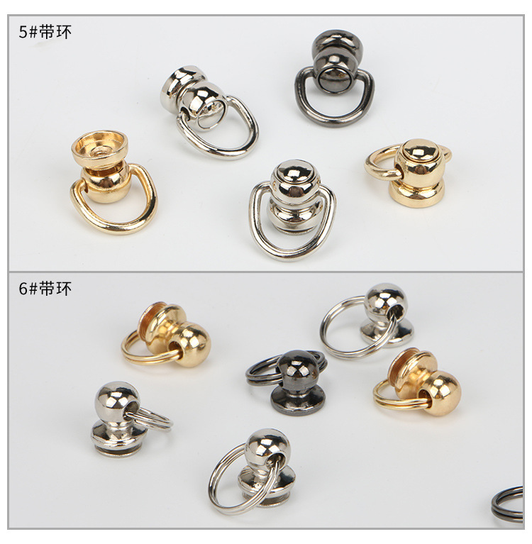 Pacifier Nail Band Monk Head Hanging Buckle Phone Case Ring Doll Hanging Ear Box and Bag Hardware Accessories Decorative Nail with Screws