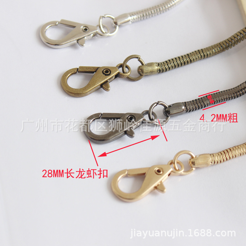 Bag Chain Box and Bag Hardware Accessories Phone Case Chain Lanyard 42 Circle Snake Bones Chain and Lobster Buckle 120cm Bag Chain Box and Bag Hardware Accessories Phone Case Chain Lanyard 42 Circle Snake Bones Chain and Lobster Buckle 120cm
