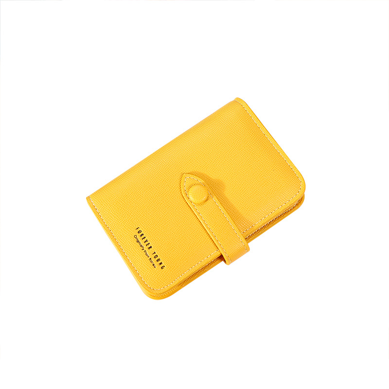 New 2021 Women&#039;s Hand-Held Change Key Case Simple Japanese and Korean Buckle Multi-Functional Short Keychain Multiple Card Slots