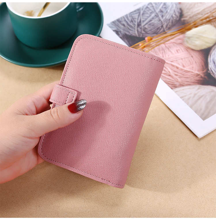 New 2021 Women's Hand-Held Change Key Case Simple Japanese and Korean Buckle Multi-Functional Short Keychain Multiple Card Slots