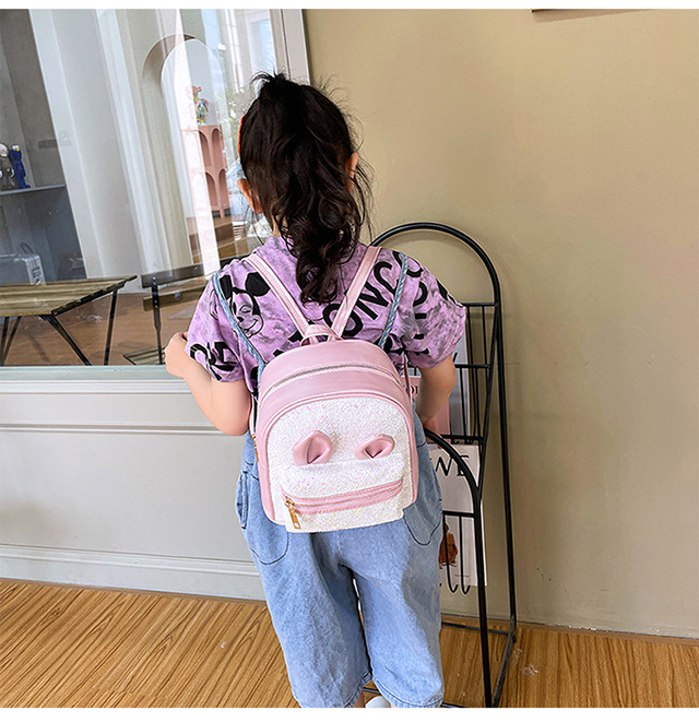 2021 New 2-8 Years Old Western Style Backpack Long Ears Cute Cartoon Bag Children's Bag Factory Wholesale