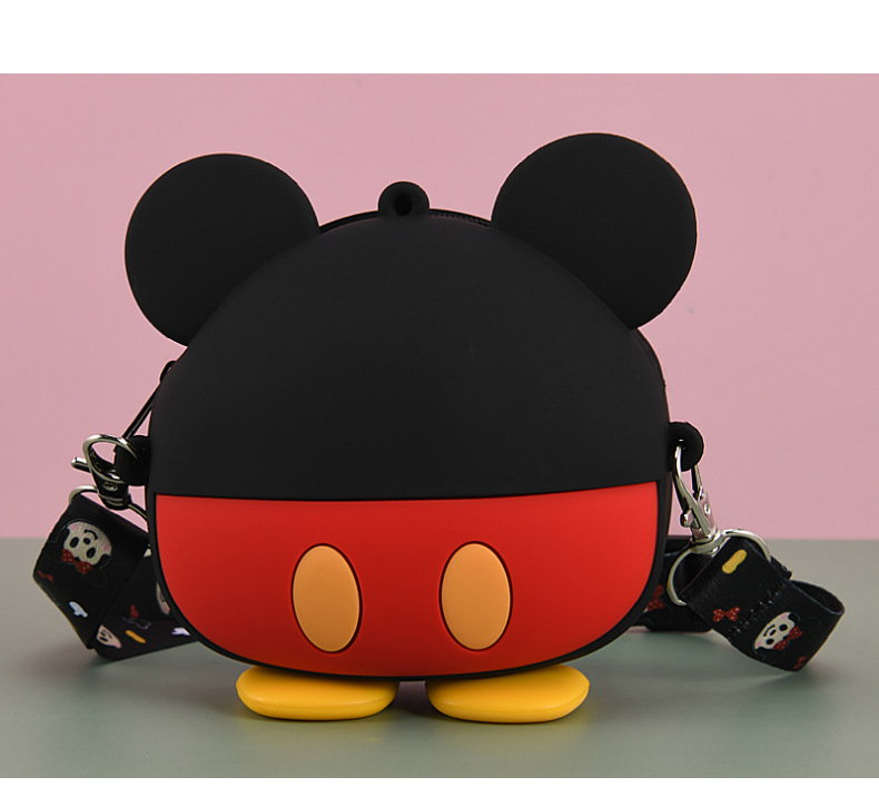 New Children's Casual Cartoon Bag Silicone Mickey Bag Minnie Bag Children's Shoulder Crossbody Coin Purse