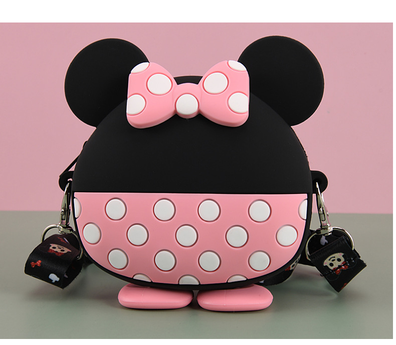 New Children's Casual Cartoon Bag Silicone Mickey Bag Minnie Bag Children's Shoulder Crossbody Coin Purse
