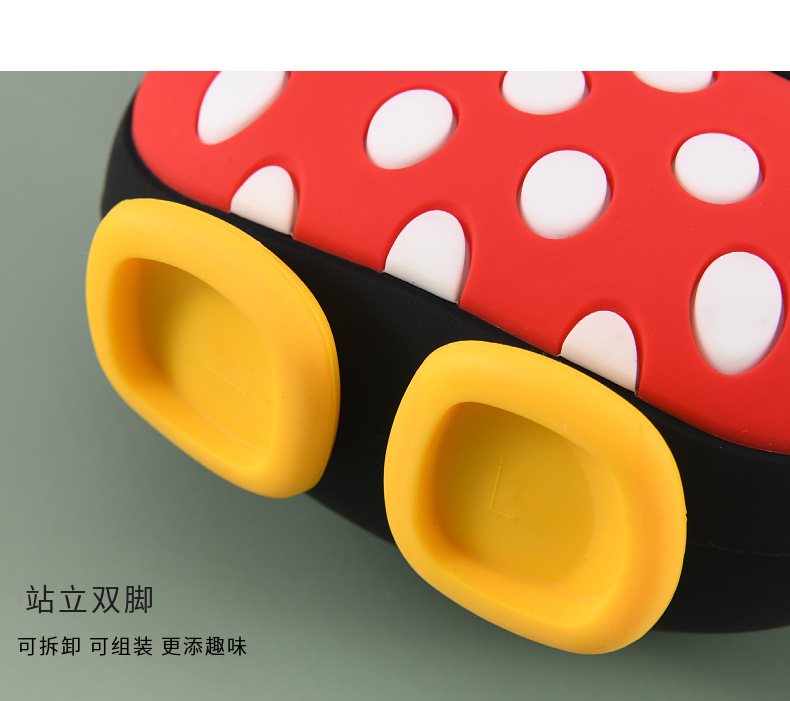 New Children's Casual Cartoon Bag Silicone Mickey Bag Minnie Bag Children's Shoulder Crossbody Coin Purse